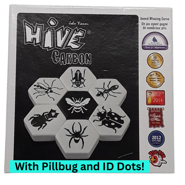 Hive Carbon with Pillbug Expansion and ID Dots